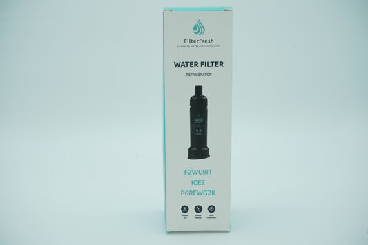 FilterFresh ICE2 Refrigerator Water Filter Replacement, Compatible with F2WC9I1, W10565350, WNSF Certified, Black (1-Pack)