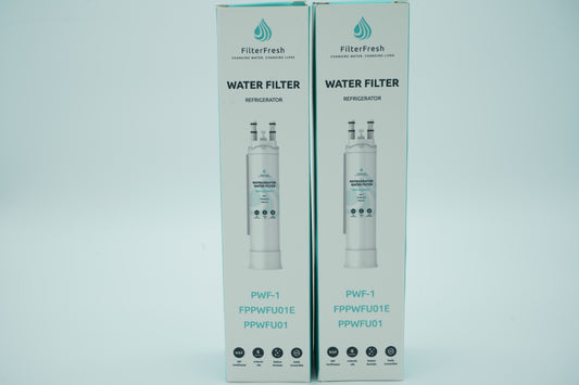 FilterFresh PWF-1 Refrigerator Water Filter Replacement, Compatible with Frigidaire PurePour FPPWFU01, NSF 42, 53 & 401 Certified, Reduces 99% of Lead & Contaminants, White (1-Pack)