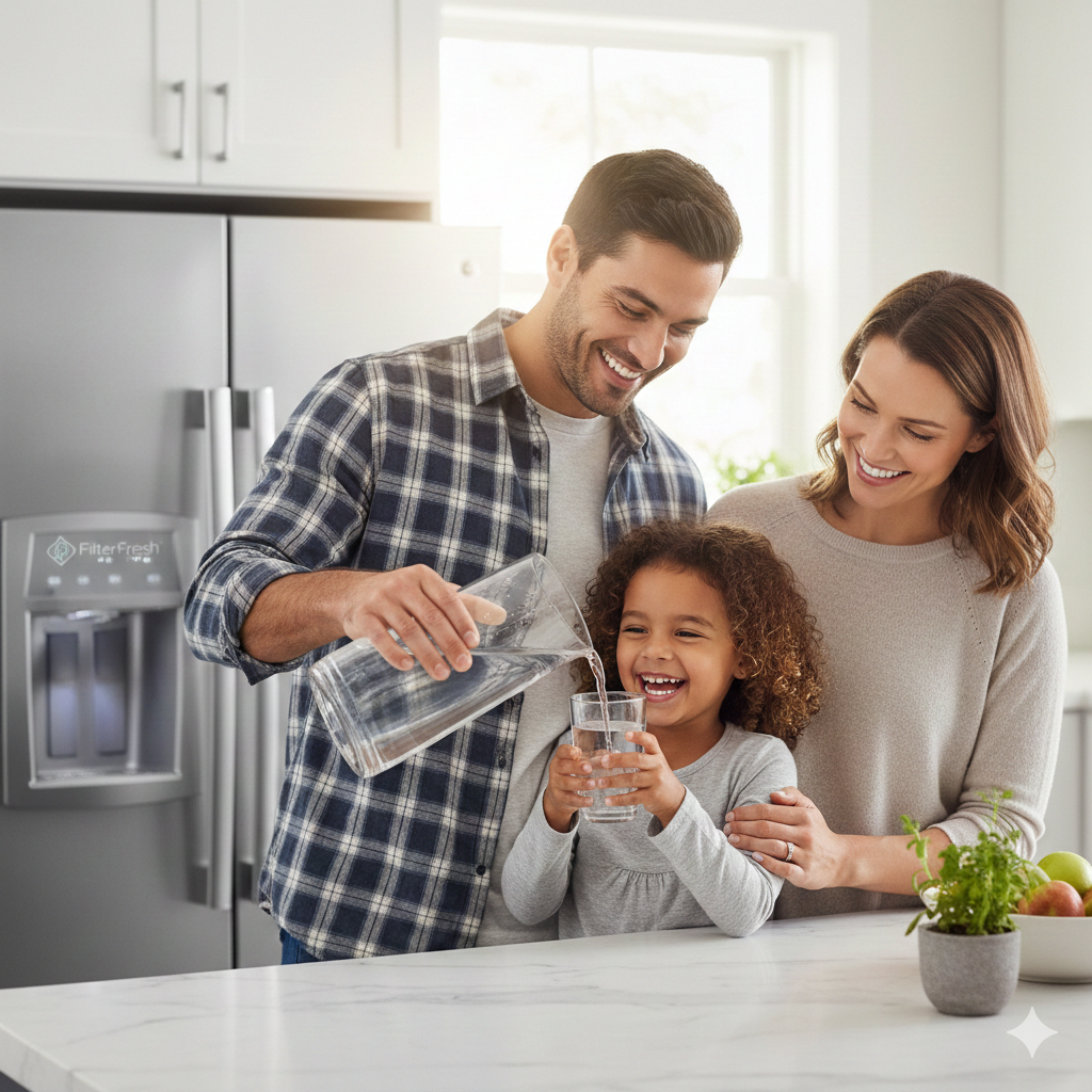 FilterFresh Premium Refrigerator Water Filter 1 – NSF Certified Replacement for EDR1RXD1, W10295370A - 2 Pack