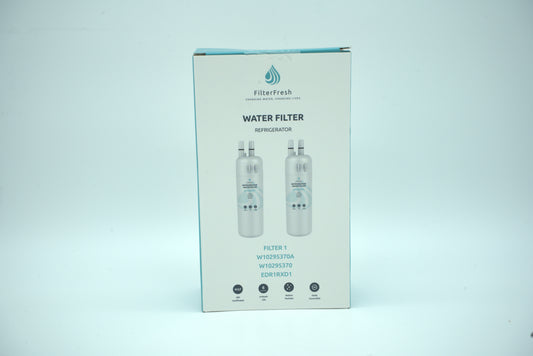 FilterFresh Premium Refrigerator Water Filter 1 – NSF Certified Replacement for EDR1RXD1, W10295370A - 2 Pack